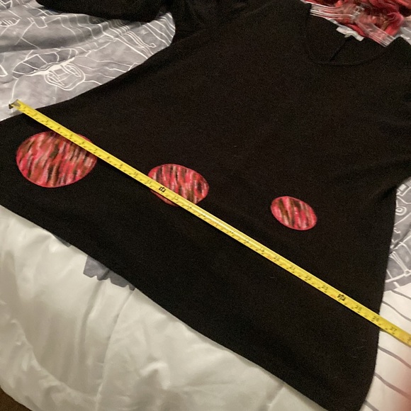 Long tunic style sweater with matching scarf, Size XL - Picture 12 of 13